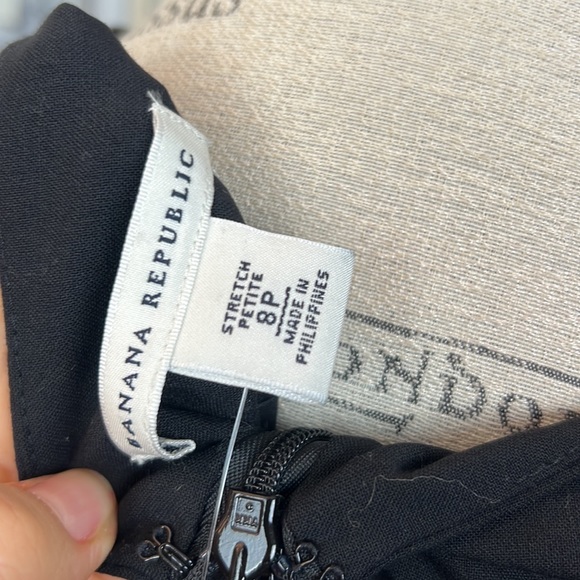 Banana Republic NWT Sheath Black Midi Dress 95%wool+spandex stretch Sleeveless - Picture 7 of 16